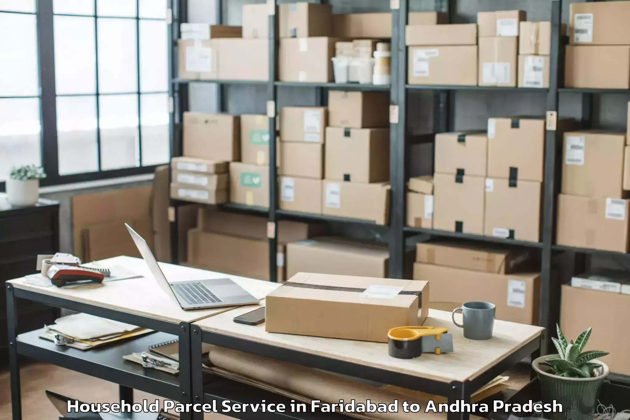 Reliable Faridabad to Kondapalle Household Parcel